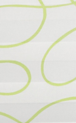 Plisē žalūzijas White/Green  1012
